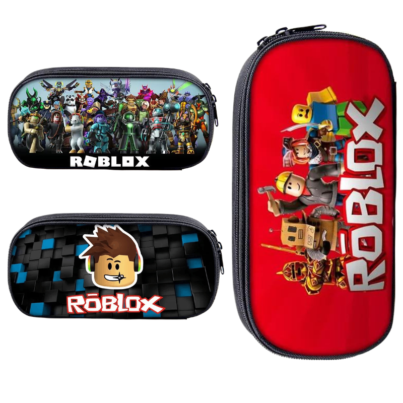 Stationery Supplier - Roblox-Spiel Großraumiger Stiftehalter, Cartoon-Schreibwarenbox, Stift-Aufbewahrungstasche, Geburtstagsgeschenk