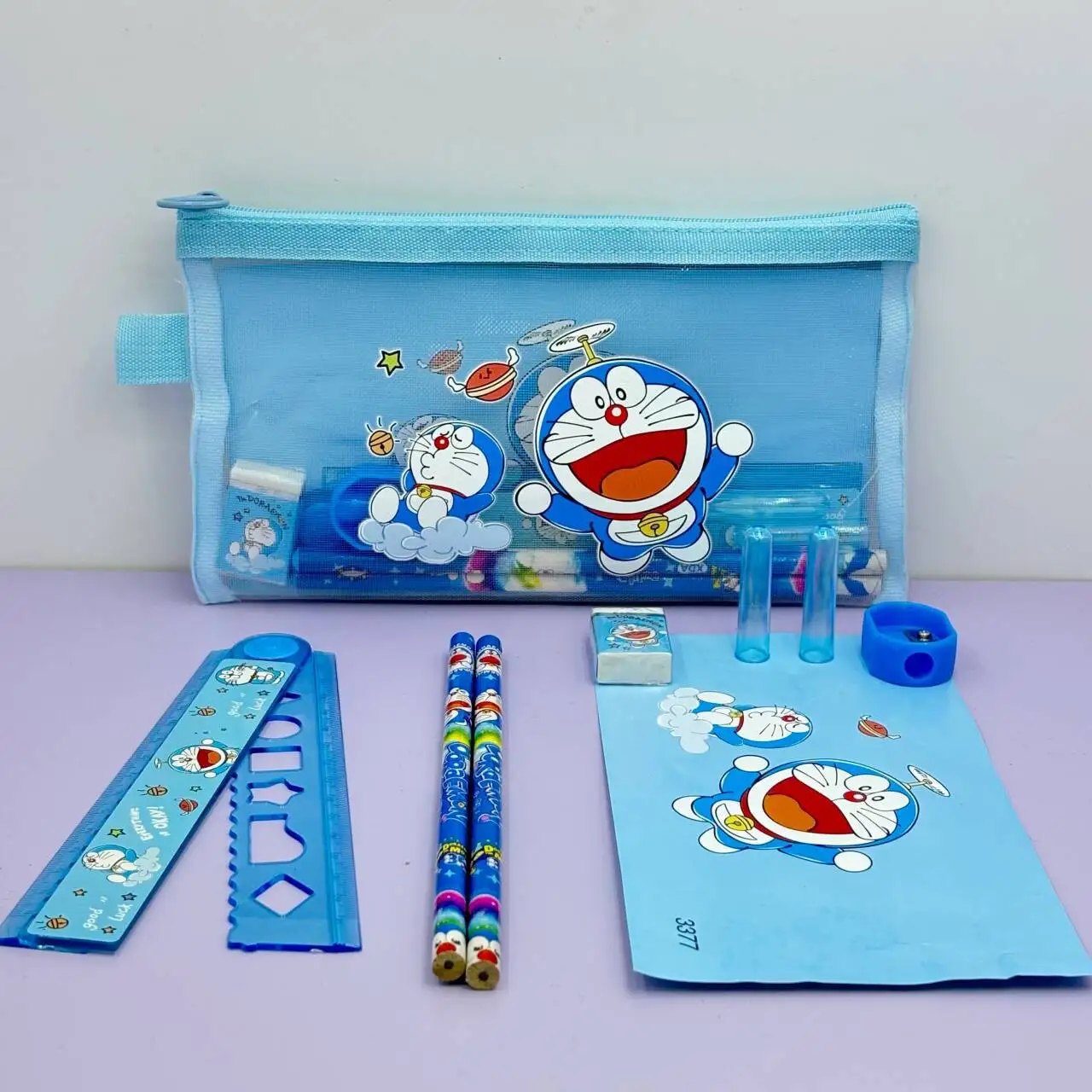 Niedliches blaues Cartoon-Katz – Stationery Supplier Bewertung und Preis